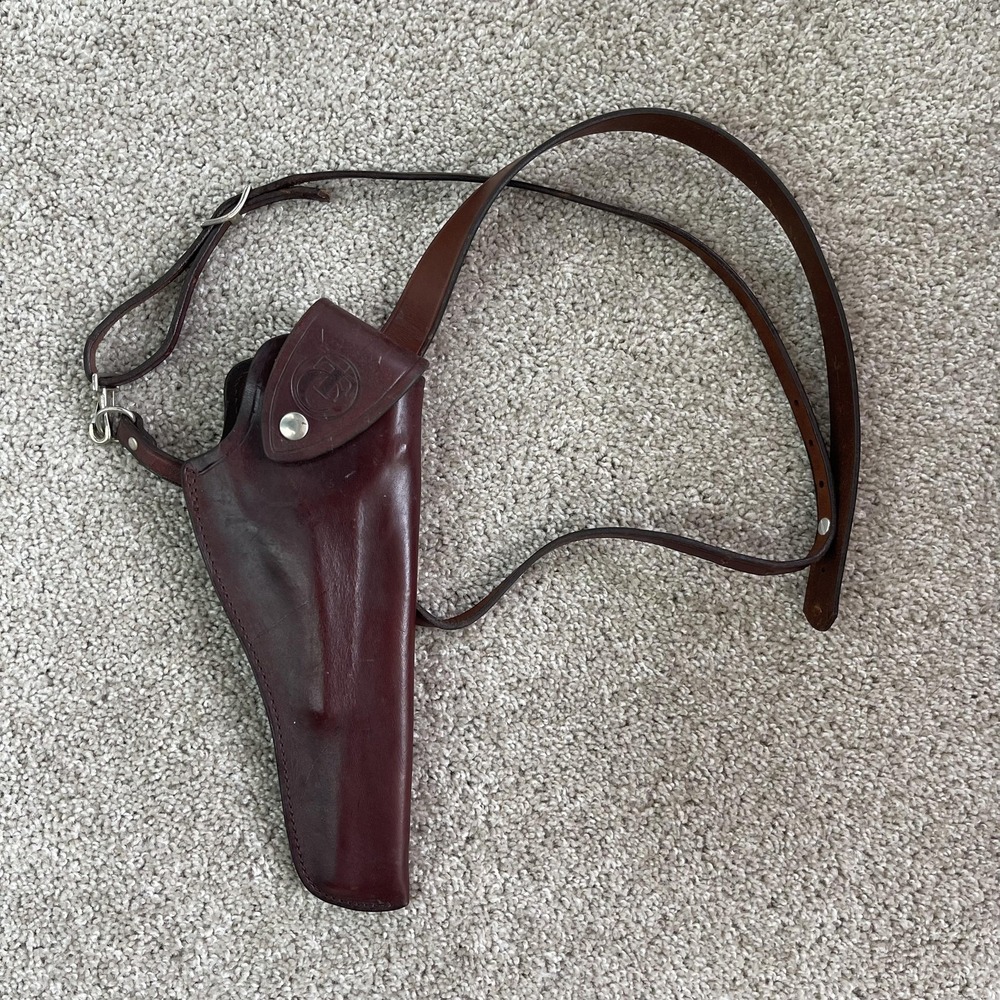Thompson Center Arms Shoulder Holster Brown Leather Hunting Pistol Adjustable